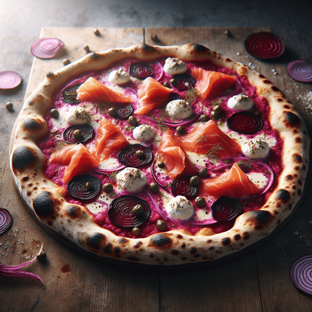 Beetroot & Goat Cheese Delight - Neapolitan style pizza