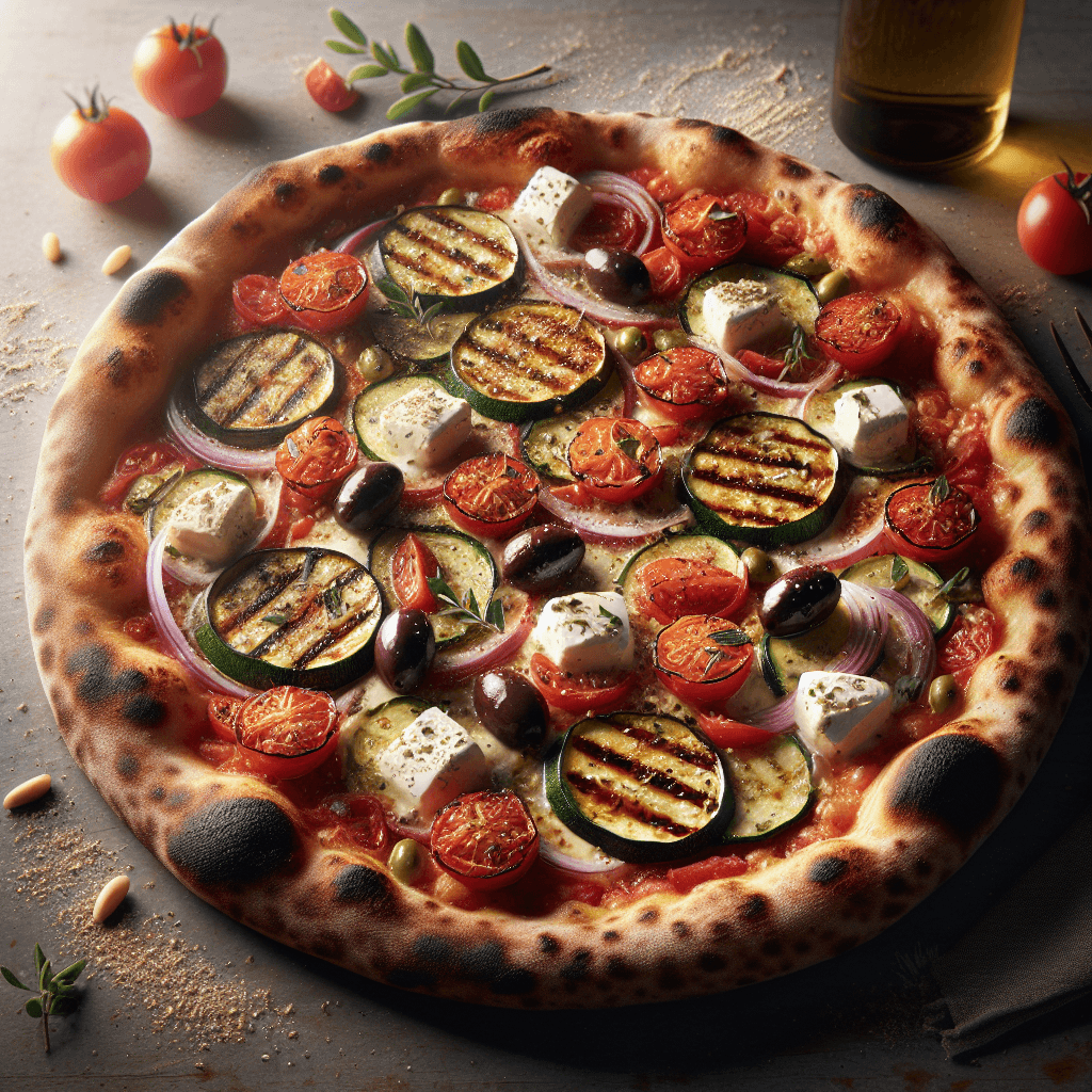 Mediterranean Delight Pizza - Neapolitan style pizza